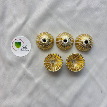 Golden Hanging Cap (5 Pc) Tulsi Resin Store