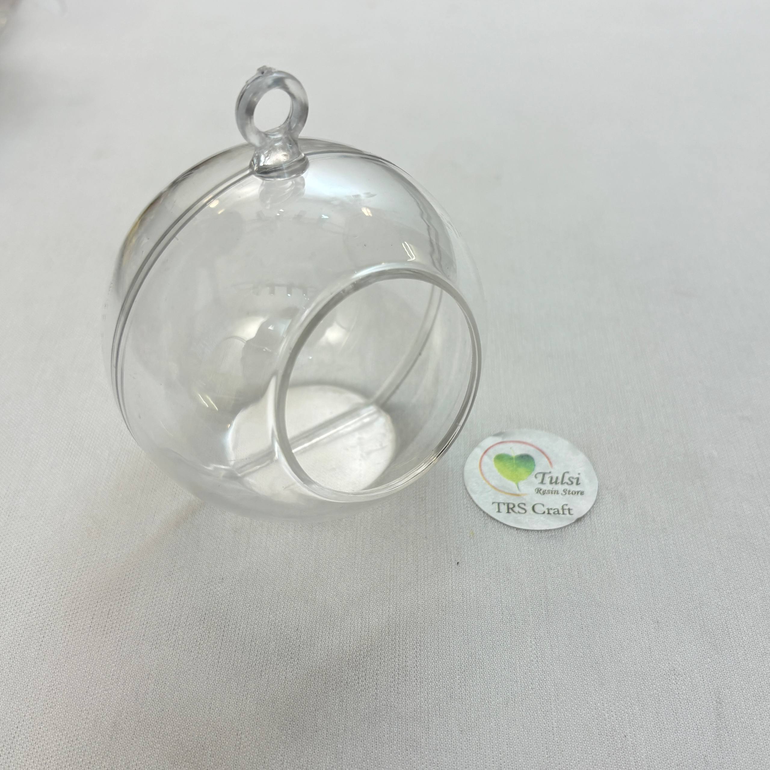 T-Light / Ring Holder Hanging Glass Globes