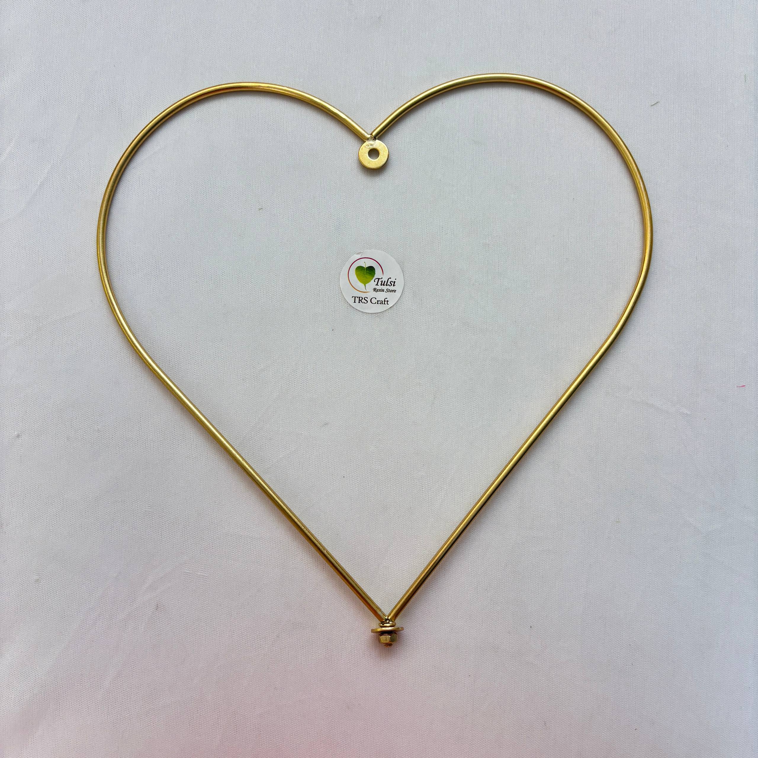 Metal Plain Heart Hoop Ring