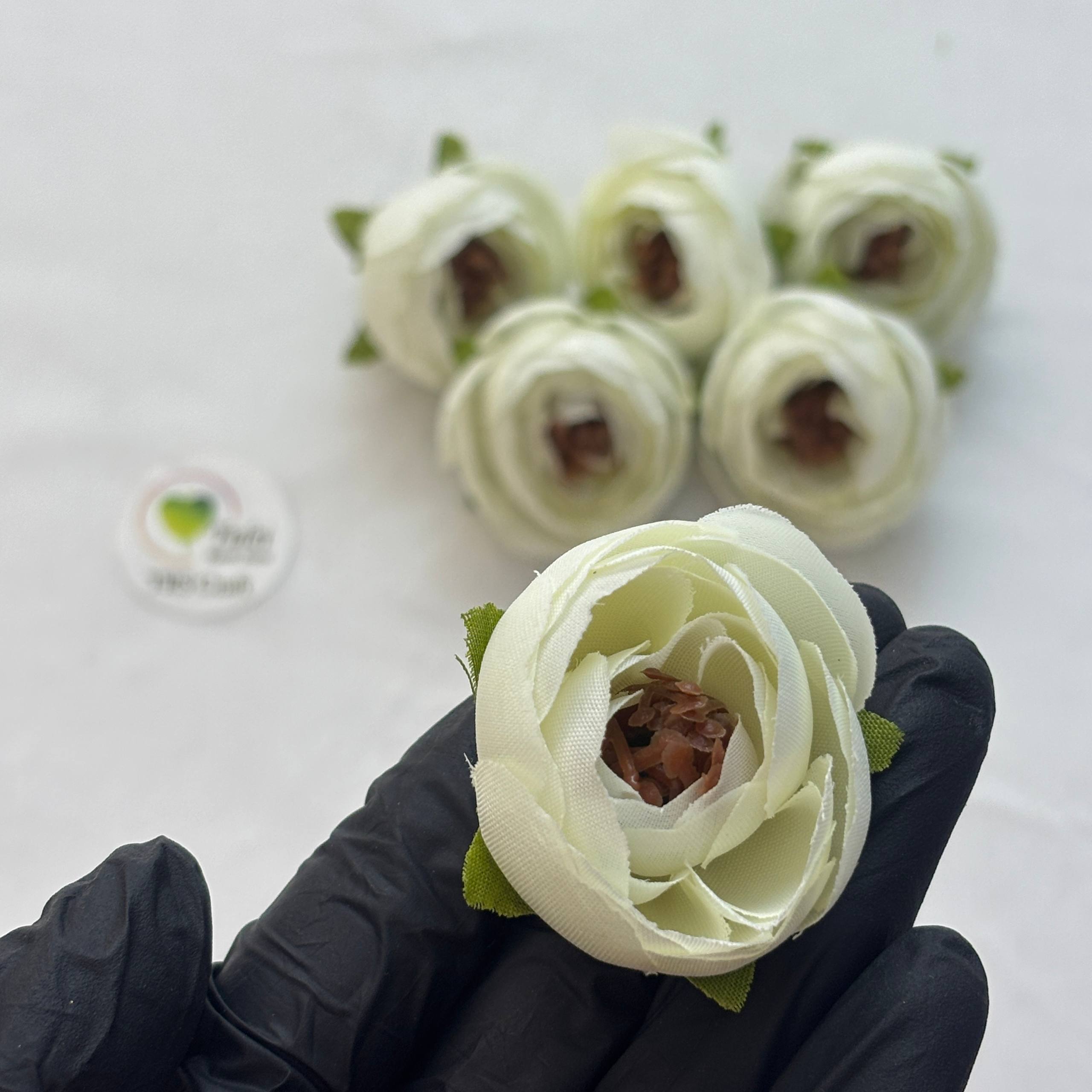 Peony Artificial Flower (5 Pcs) - White - Tulsi Resin Store
