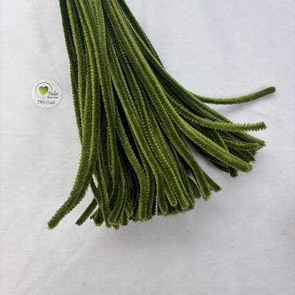 Plain Pipe Cleaners (Z4) - Moss Green Tulsi Resin Store