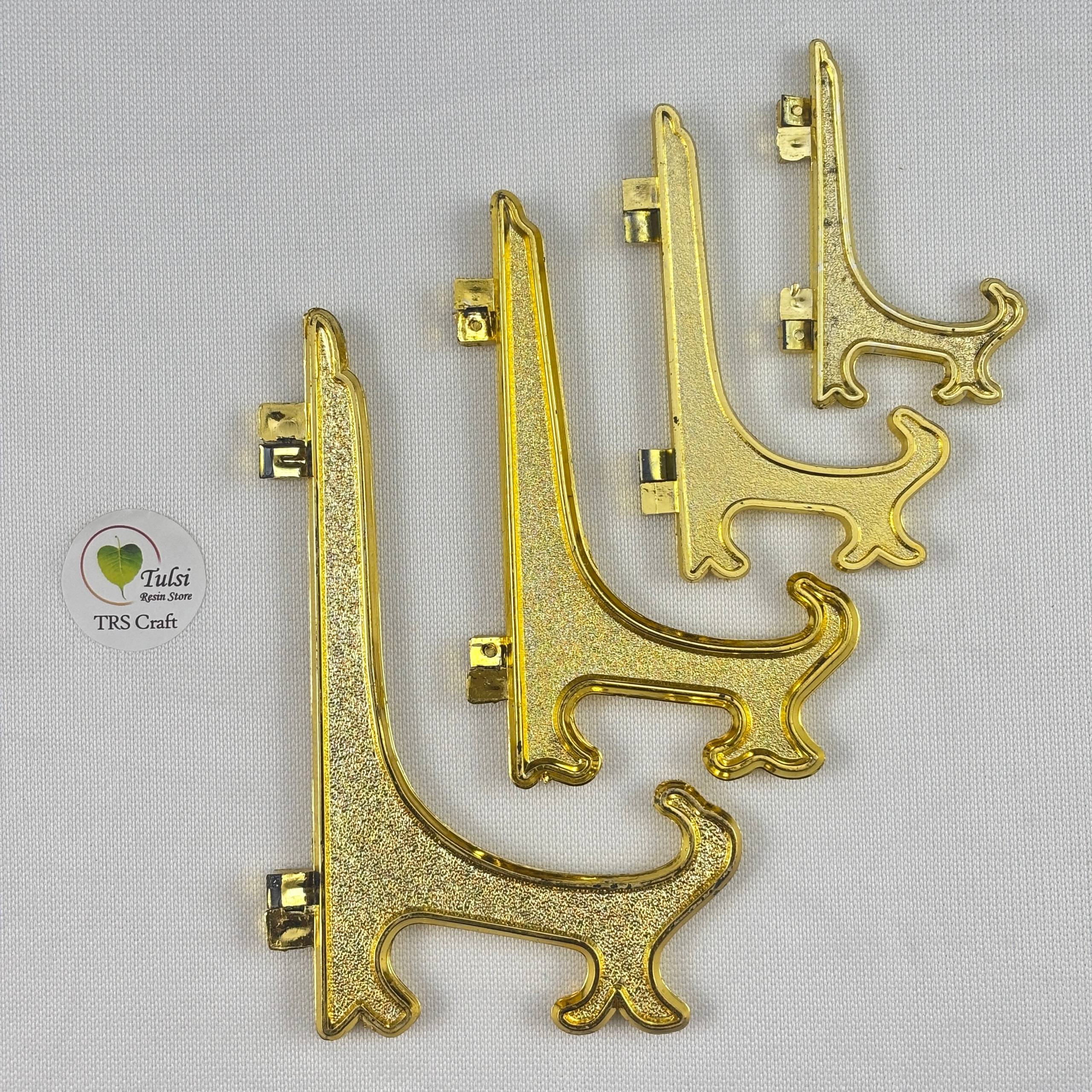 Plastic Clock Stand - Gold - #colour_ - Tulsi Resin Store