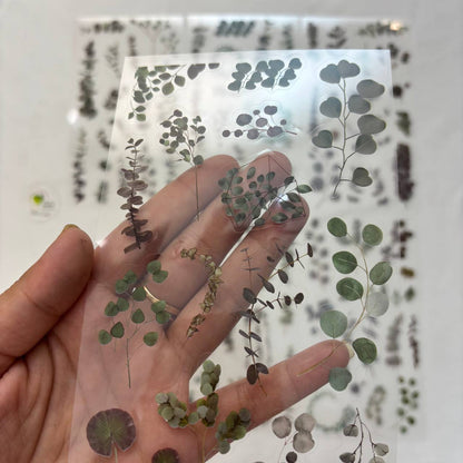 Transparent Sticker Sheet - Leaf (A3) Tulsi Resin Store