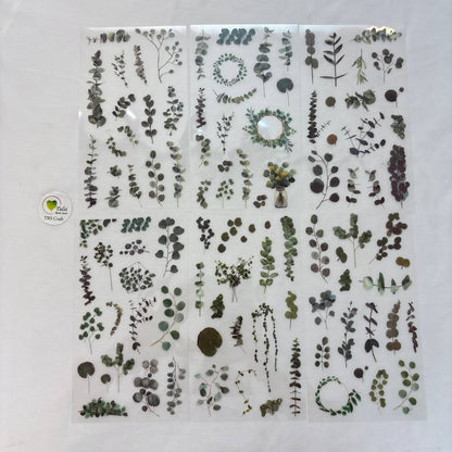 Transparent Sticker Sheet - Leaf (A3) Tulsi Resin Store