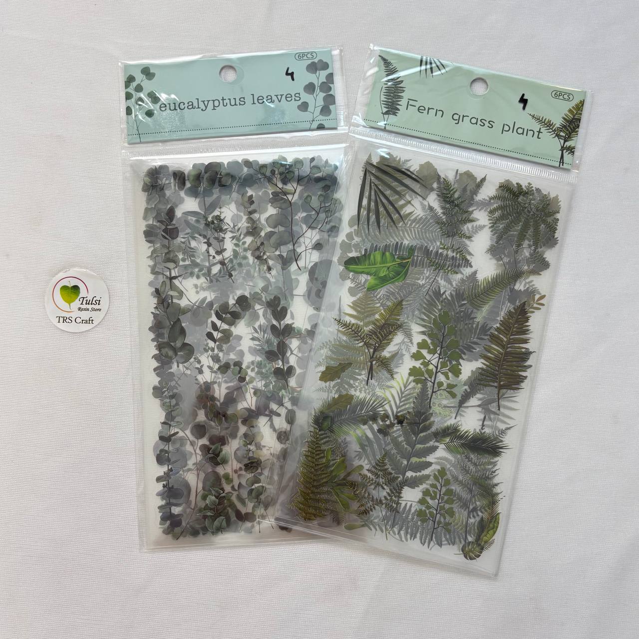 Transparent Sticker Sheet - Leaf (A3) Tulsi Resin Store