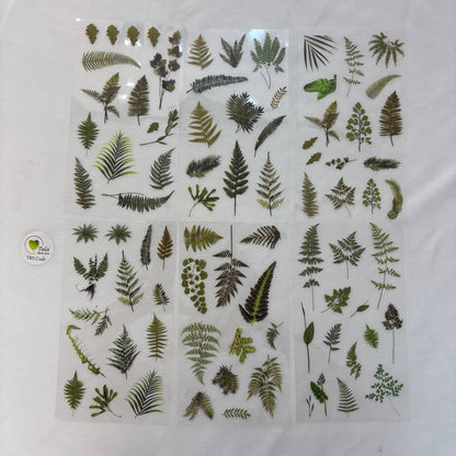Transparent Sticker Sheet - Leaf (A3) Tulsi Resin Store