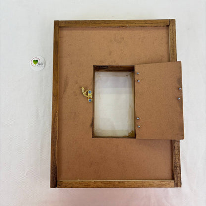 Teakwood Floating Frame (D) - Dual with Changeable Image