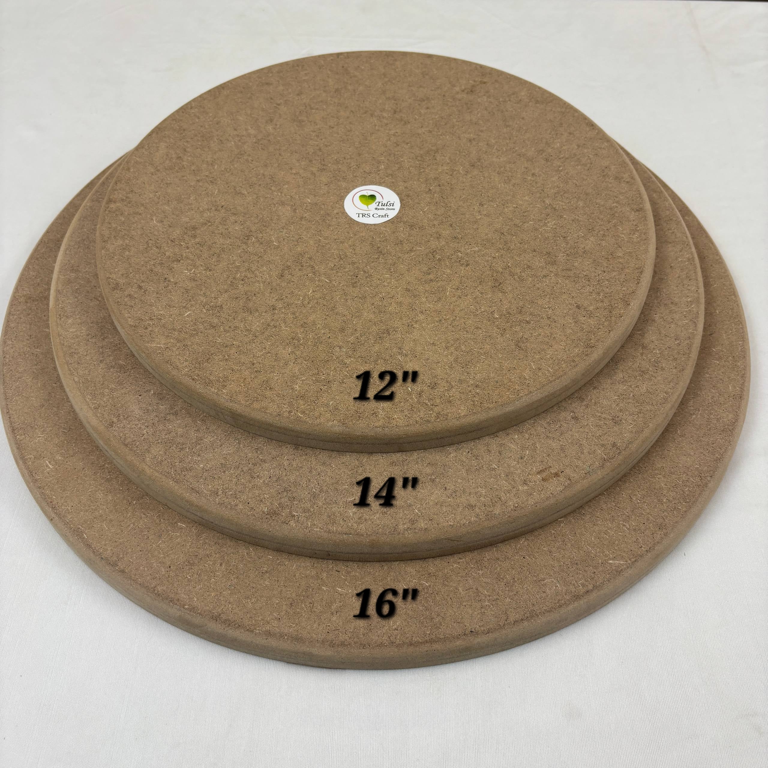 MDF Rounded Edge Frame/Nameplate Base - Round