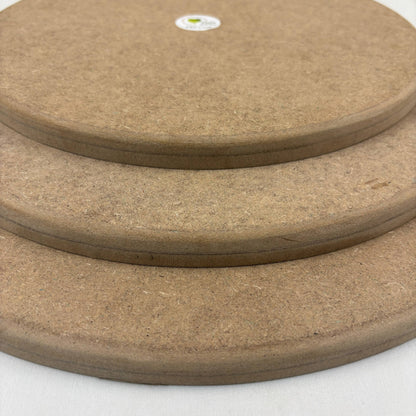 MDF Rounded Edge Frame/Nameplate Base - Round