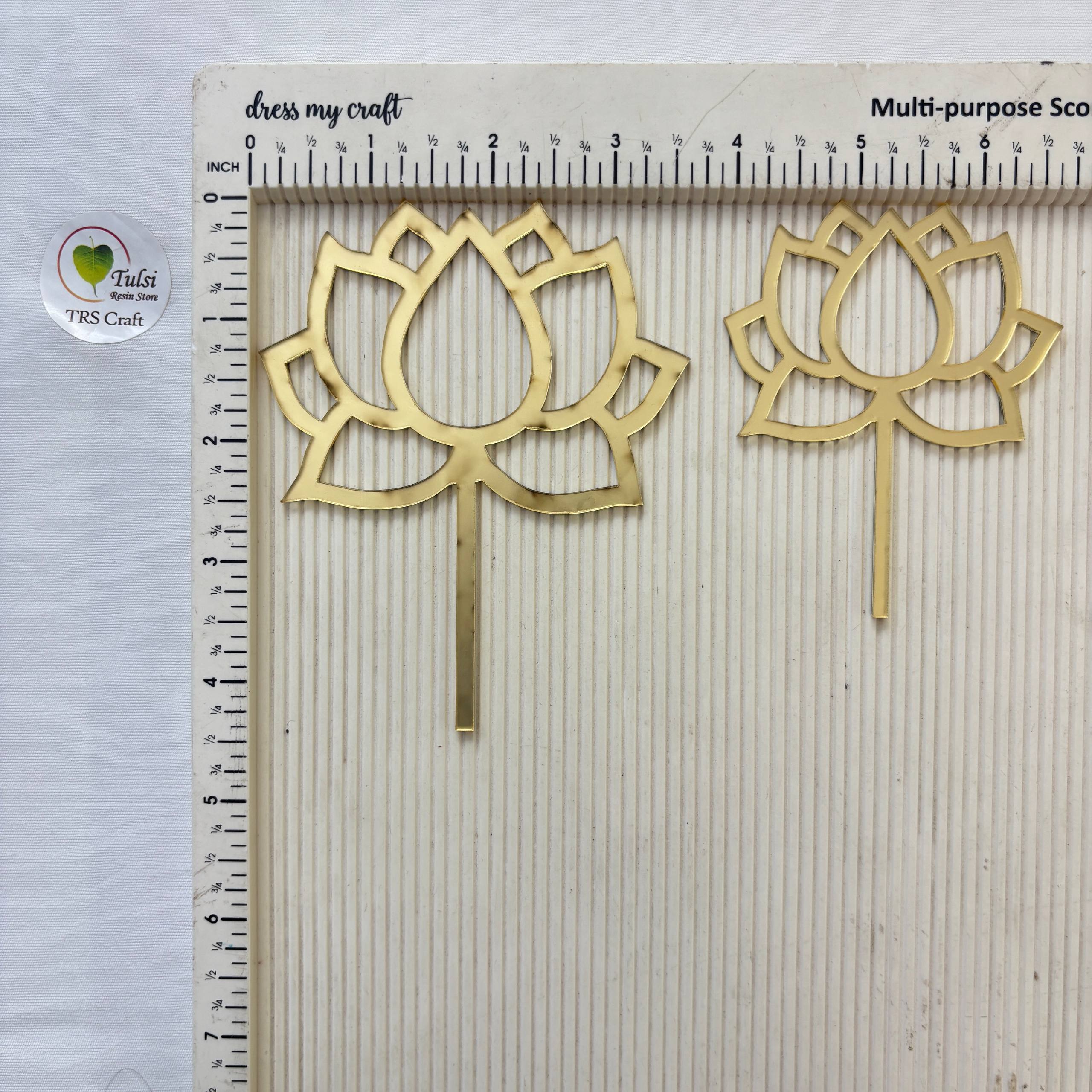 Acrylic Lotus Set - #colour_ - Tulsi Resin Store
