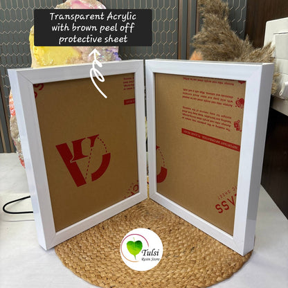 Rectangle Shadow Box (E) - Book with Light Tulsi Resin Store