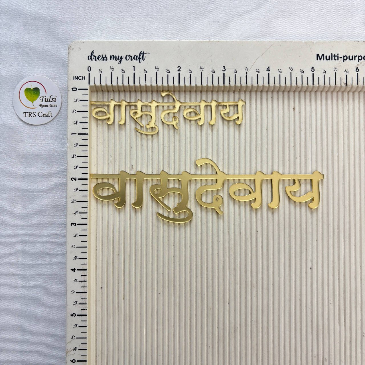 Acrylic Krishna Mantra (A) Tulsi Resin Store