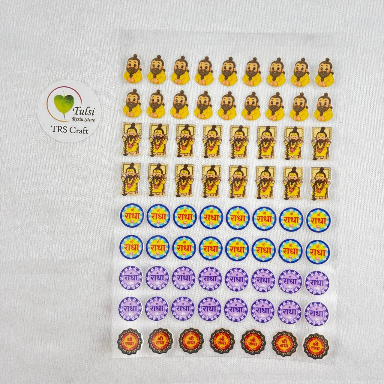 A6 UV DTF Sticker - Mix Rakhi (i) - - Tulsi Resin Store
