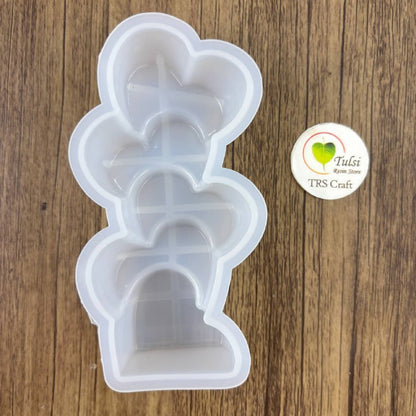 Heart Candle Mould (i) - 5 Heart
