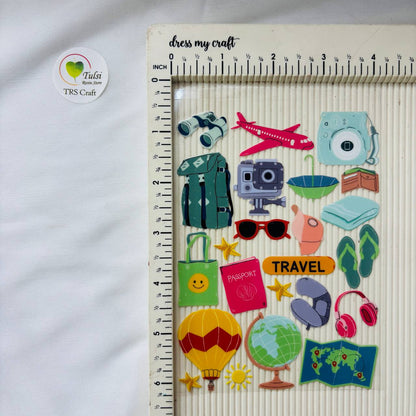 A6 UV DTF Sticker - Travel Theme (A) Tulsi Resin Store