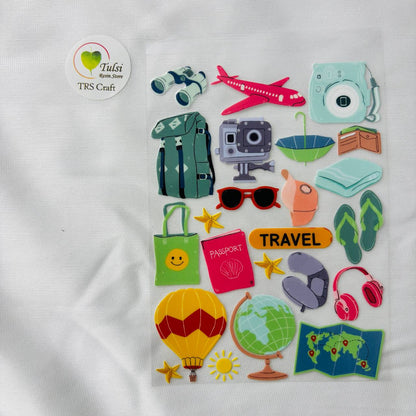 A6 UV DTF Sticker - Travel Theme (A) Tulsi Resin Store