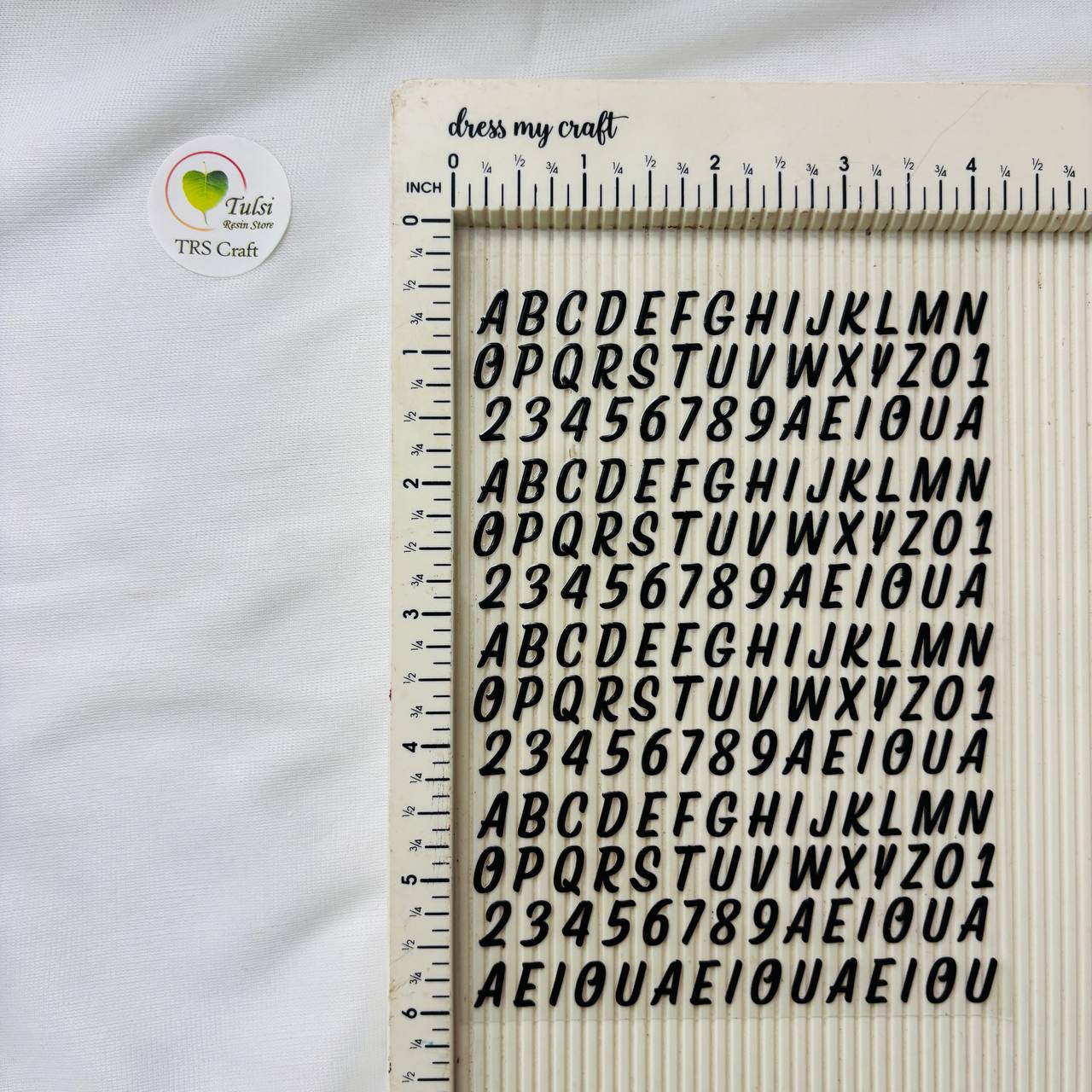 A6 UV DTF Sticker - Alphabet Black (B) Tulsi Resin Store
