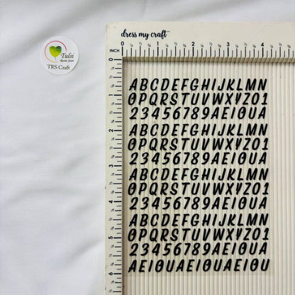 A6 UV DTF Sticker - Alphabet Black (B) Tulsi Resin Store