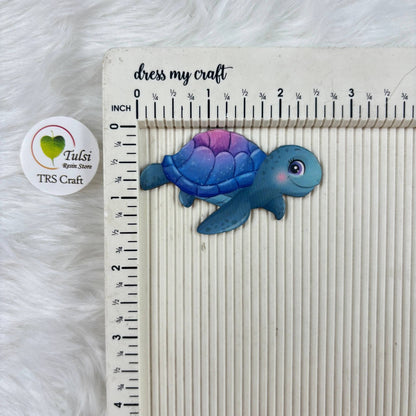 MDF Printed Turtle Cutout
