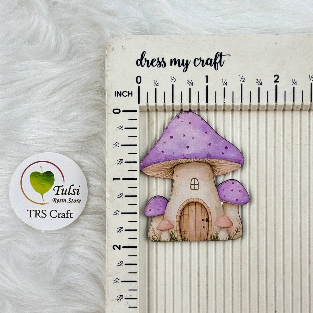 MDF Printed House Cutout (A) - Mushroom