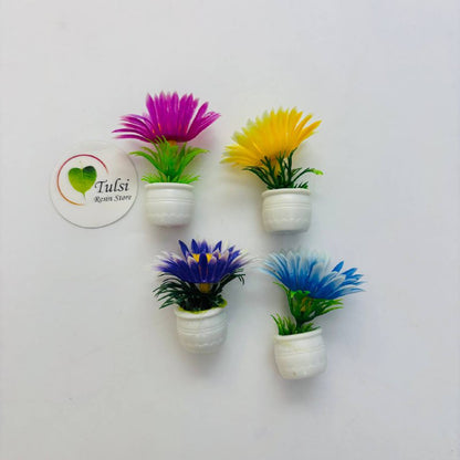 3D Flower Pot Miniature Tulsi Resin Store