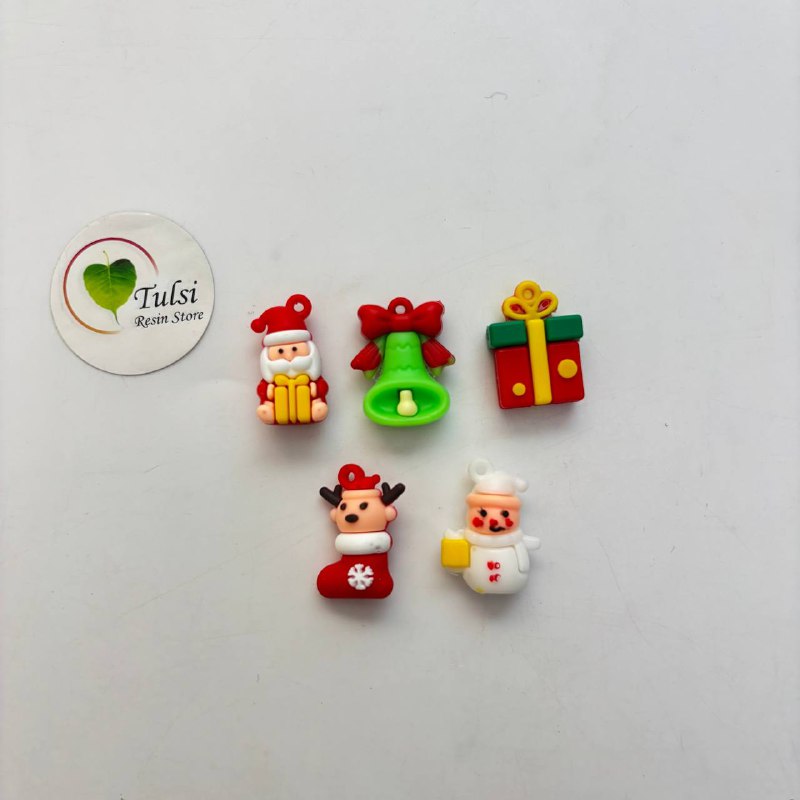 3D Christmas Miniature Tulsi Resin Store