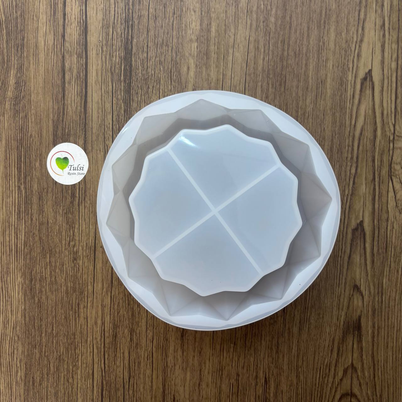 Diamond Cut Candle Holder Mould (A)