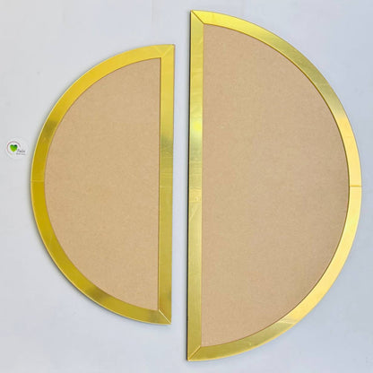 Custom MDF Base With Gold Acrylic Border (E)