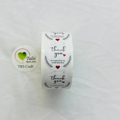 Thankyou Sticker Roll Code -A Tulsi Resin Store