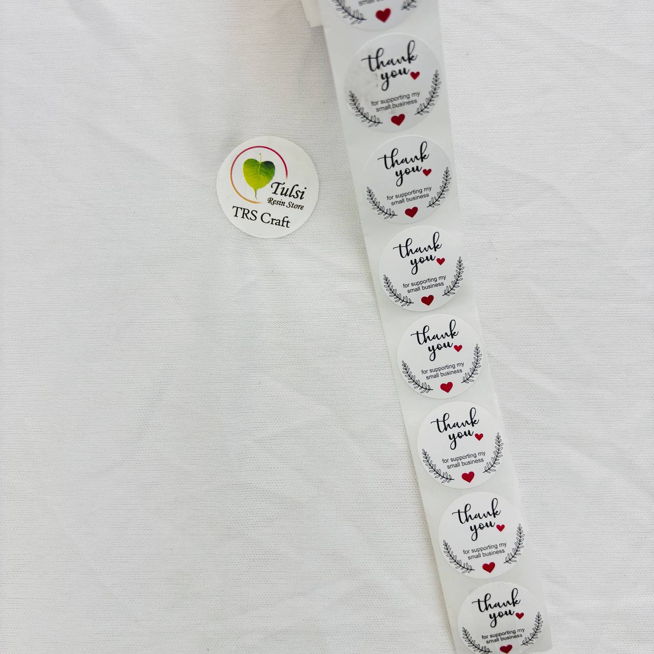 Thankyou Sticker Roll Code -A Tulsi Resin Store
