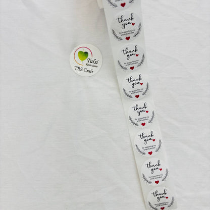 Thankyou Sticker Roll Code -A Tulsi Resin Store
