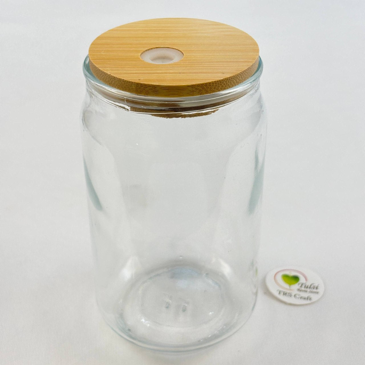 Glass Tumbler with Straw