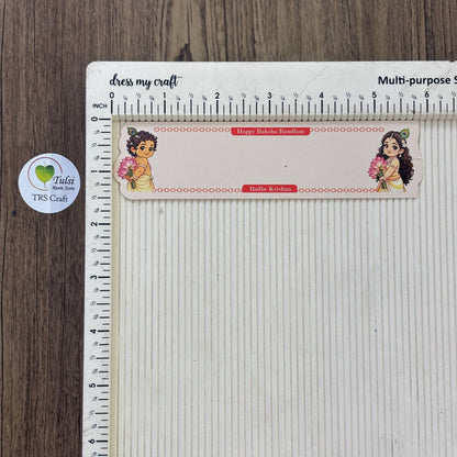 Rakhi Card With Transparent Bag Combo (B) - Small Mix Tulsi Resin Store