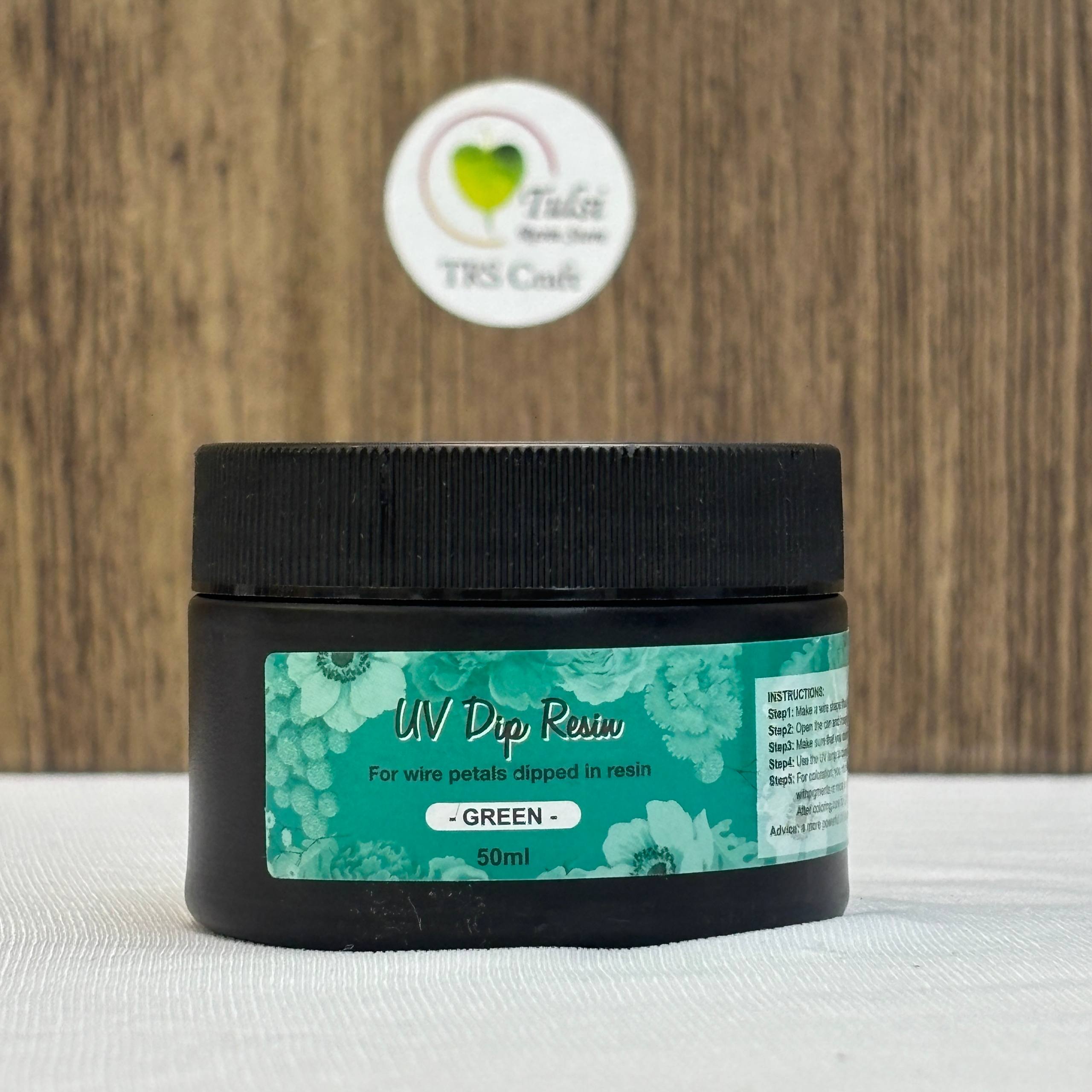 Uv Dip Resin - Colourful Green Tulsi Resin Store