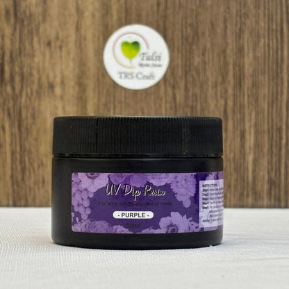 Uv Dip Resin - Colourful Purple Tulsi Resin Store
