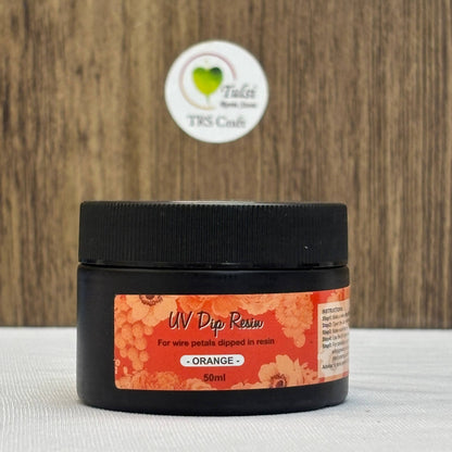 Uv Dip Resin - Colourful Orange Tulsi Resin Store