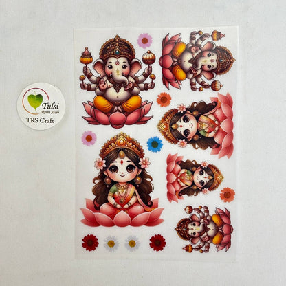 A6 Insert Sheet - God Idols (C) - - Tulsi Resin Store