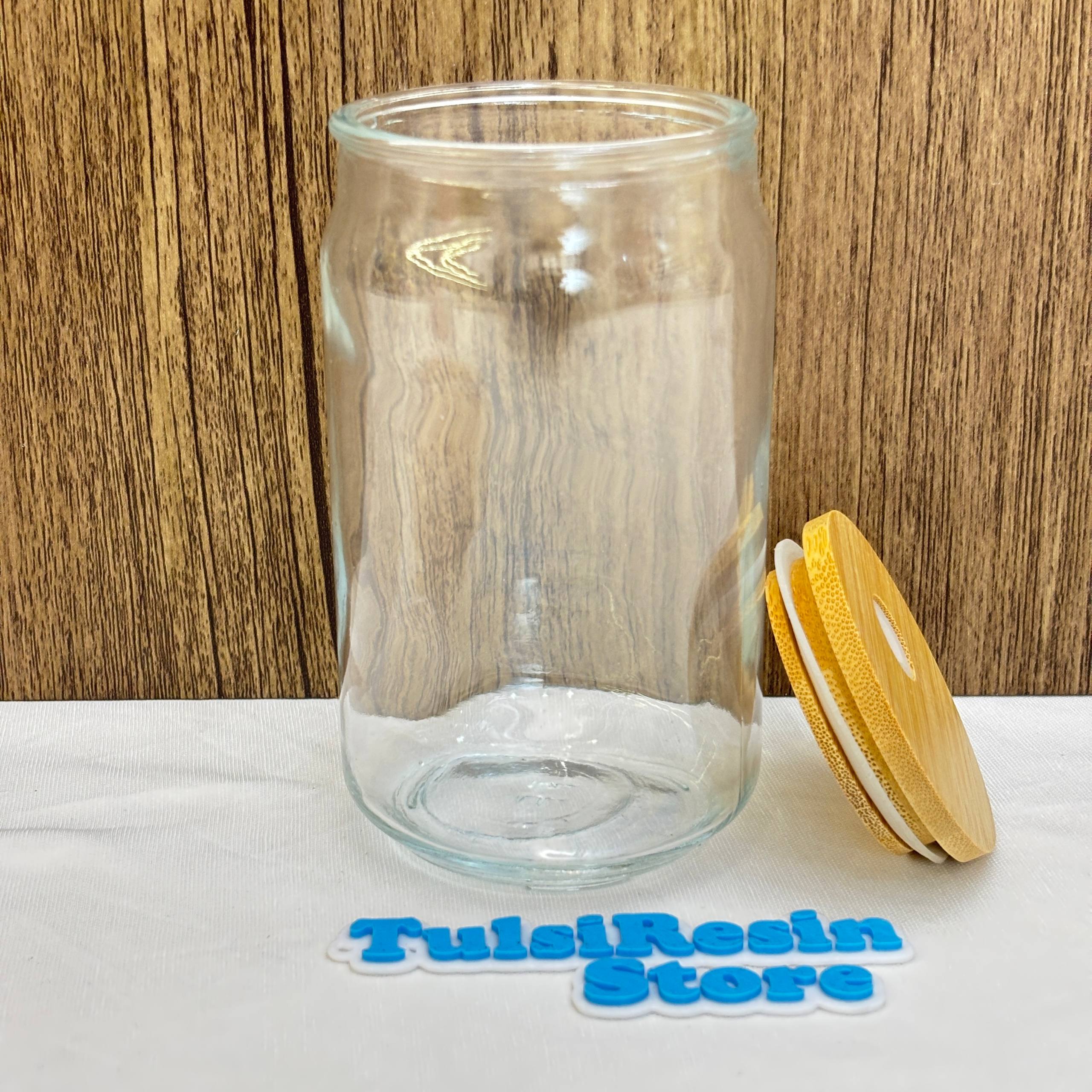 Glass Tumbler with Straw
