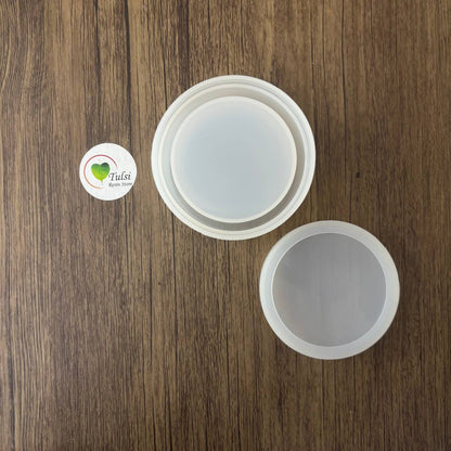 Storage Box Mould (M) - Round Tulsi Resin Store