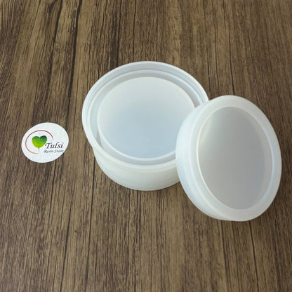 Storage Box Mould (M) - Round Tulsi Resin Store