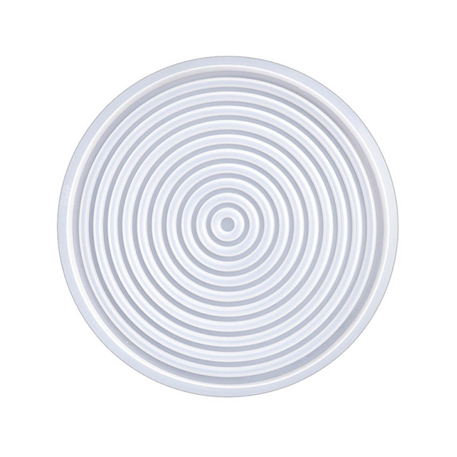 Ribbed Round Platter Mould Tulsi Resin Store