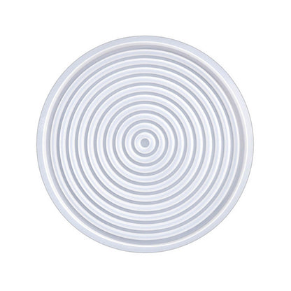 Ribbed Round Platter Mould Tulsi Resin Store