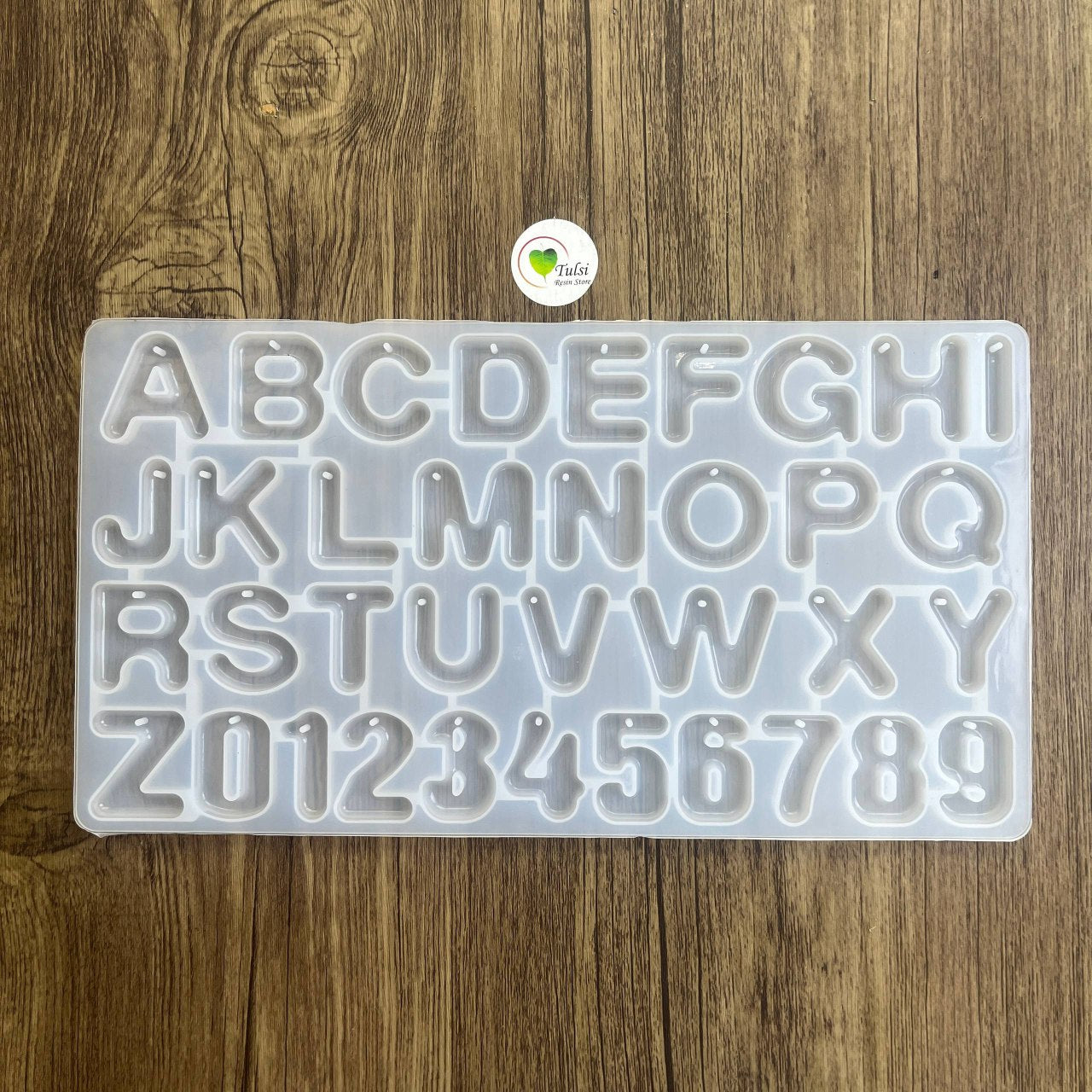 Front Alphabet HOLE Mould (B) - With Rounded Edge