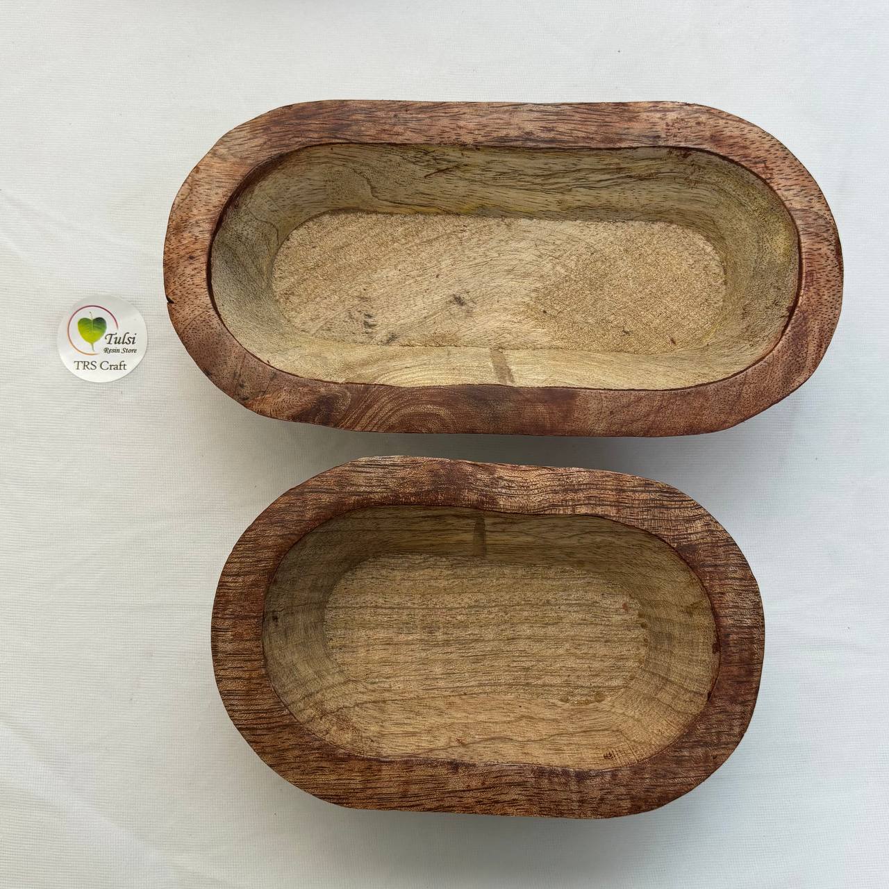 Boat Wooden Candle Bowl