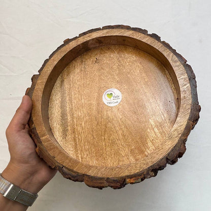Buckle Tray Wooden Candle Bowl