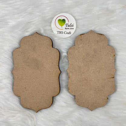 Mdf Wall Hanging / Toran Base (D) - Small Moroccon (1 Piece)