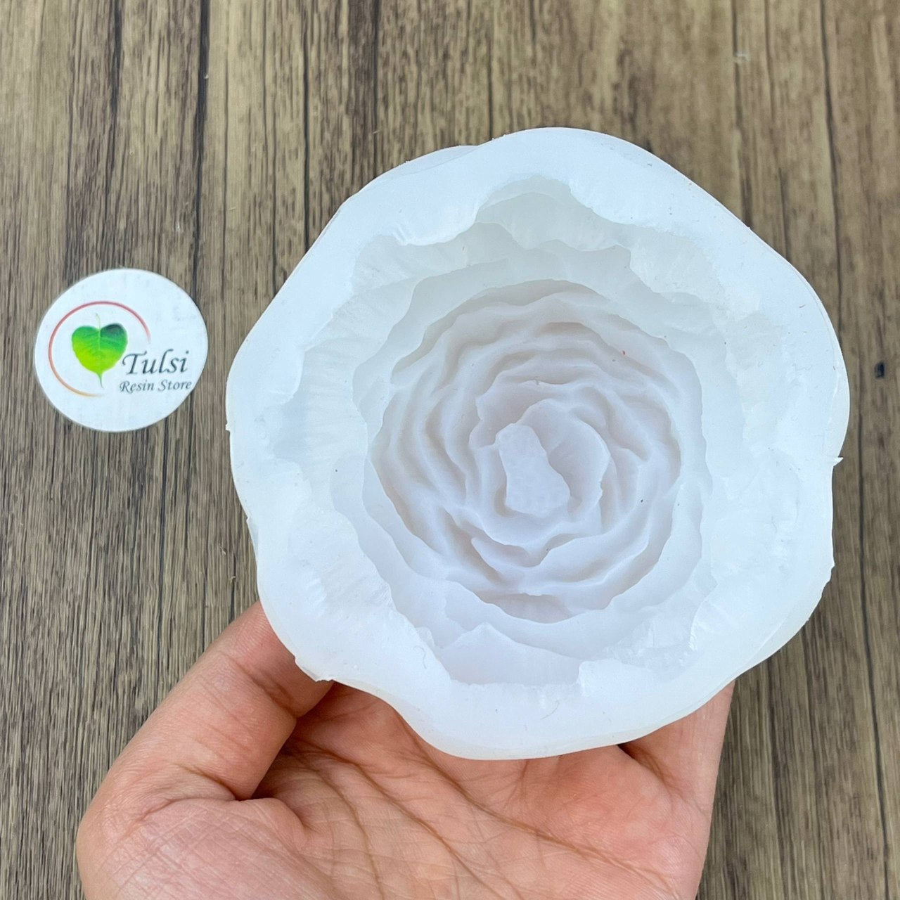 Peony Flower Candle Mould (E) - 8 Cm
