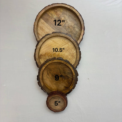 Buckle Tray Wooden Candle Bowl