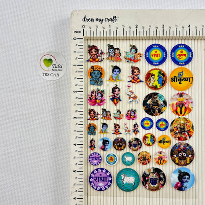 A6 UV DTF Sticker - God Idols Radha Krishna (H5)