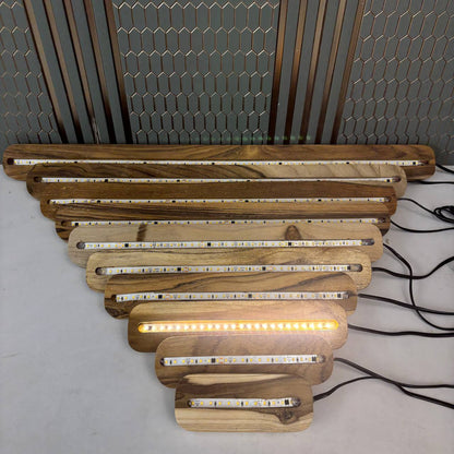 Wooden Light Lamp - Teak Wood Tulsi Resin Store